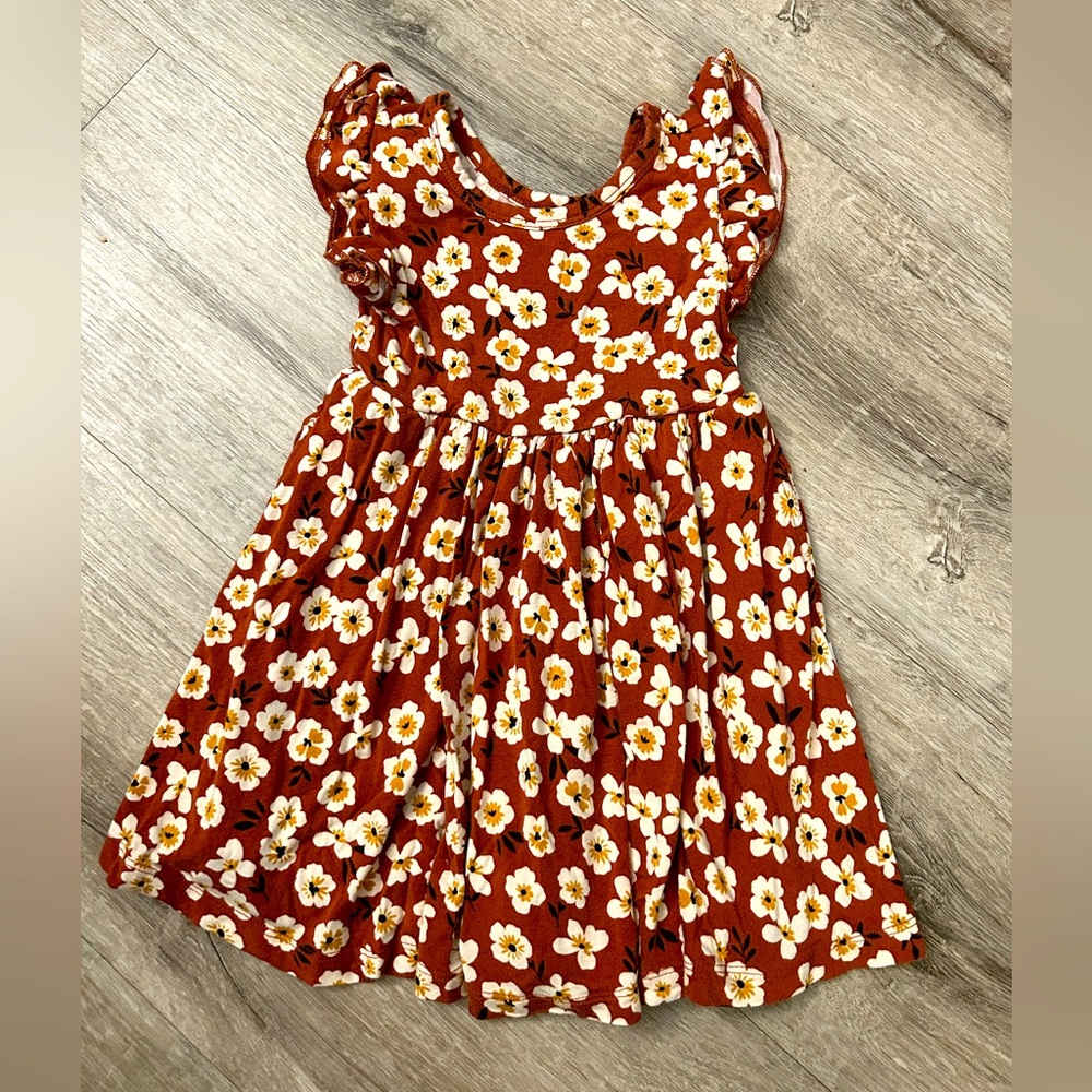 Little Sleepies Mocha Blossom Twirl Dress